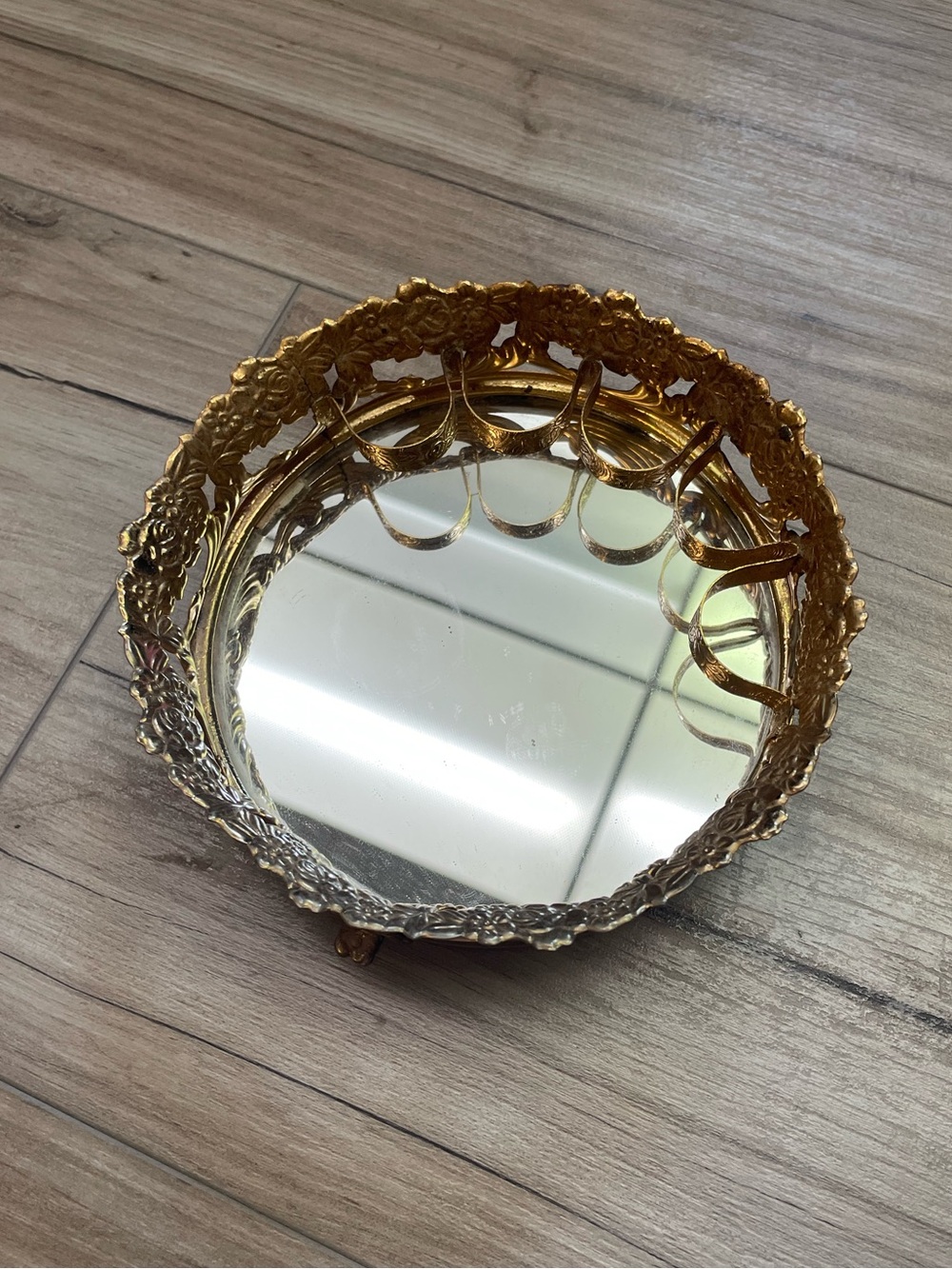 Vintage MCM Vanity Mirror Lipstick holder